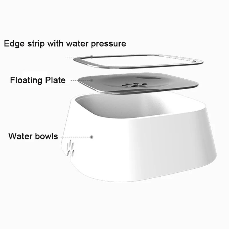 No-Spill Pet Water Bowl Dispenser