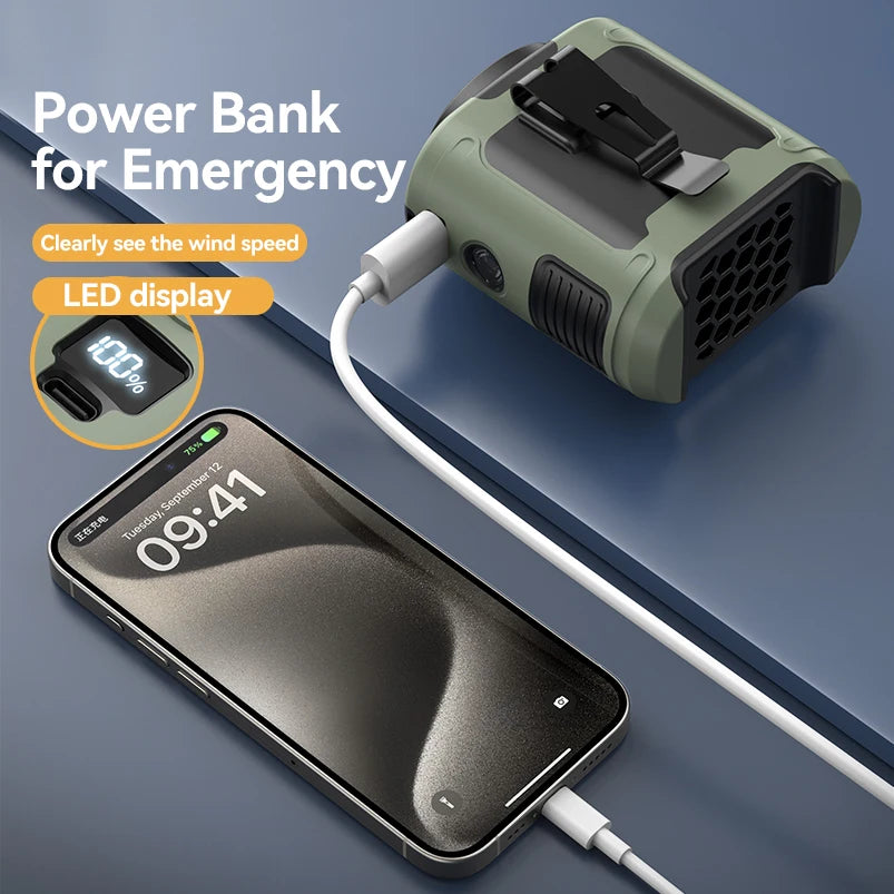 StayCool Waist Fan - 10000mAh Waist Clip Fan