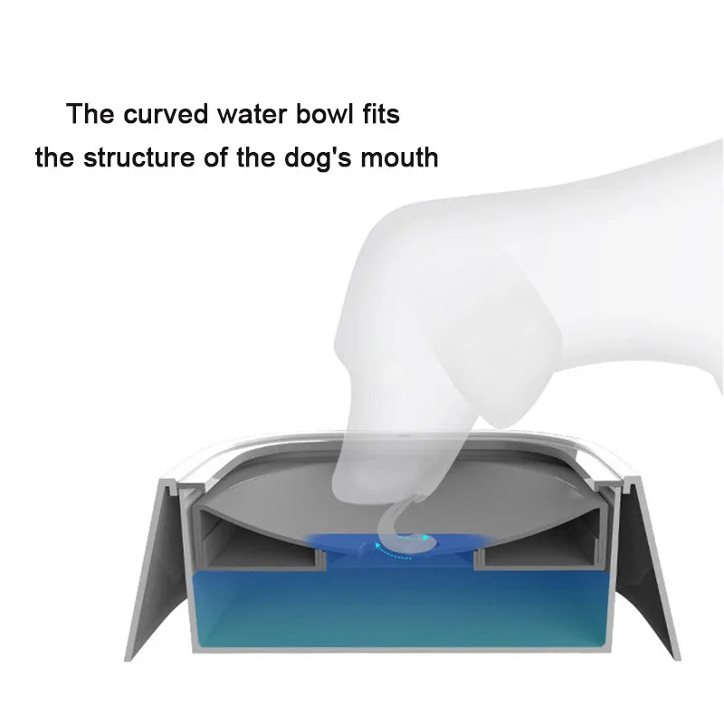 No-Spill Pet Water Bowl Dispenser